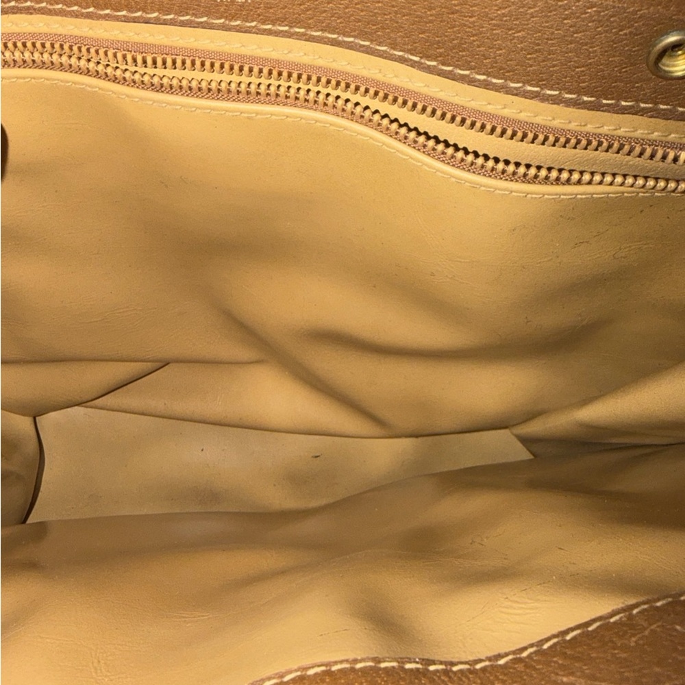 Gucci Beige and Brown GG Canvas Shoulder Tote Vintage - Picture 7 of 8